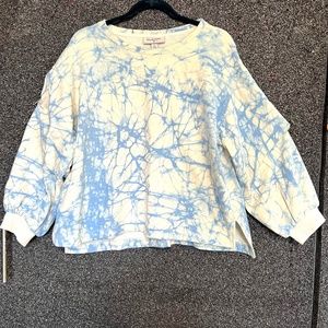 Rachel Comey X Target Marble Print Blue/White Sweatshirt XL